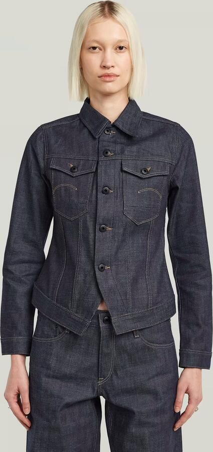 G-Star RAW Pitched Hem Slim Selvedge Jack Donkerblauw Dames - Foto 6