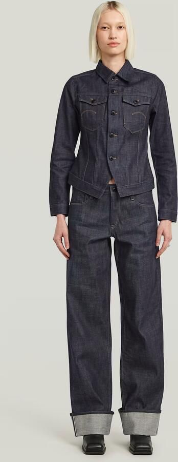 G-Star RAW Pitched Hem Slim Selvedge Jack Donkerblauw Dames - Foto 5