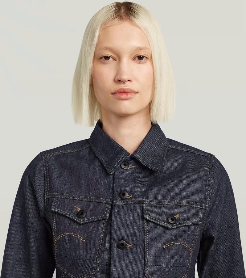G-Star RAW Pitched Hem Slim Selvedge Jack Donkerblauw Dames - Foto 3
