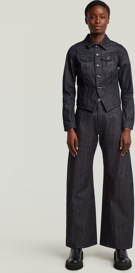 G-Star RAW Pitched Hem Slim Jack Donkerblauw Dames - Foto 6