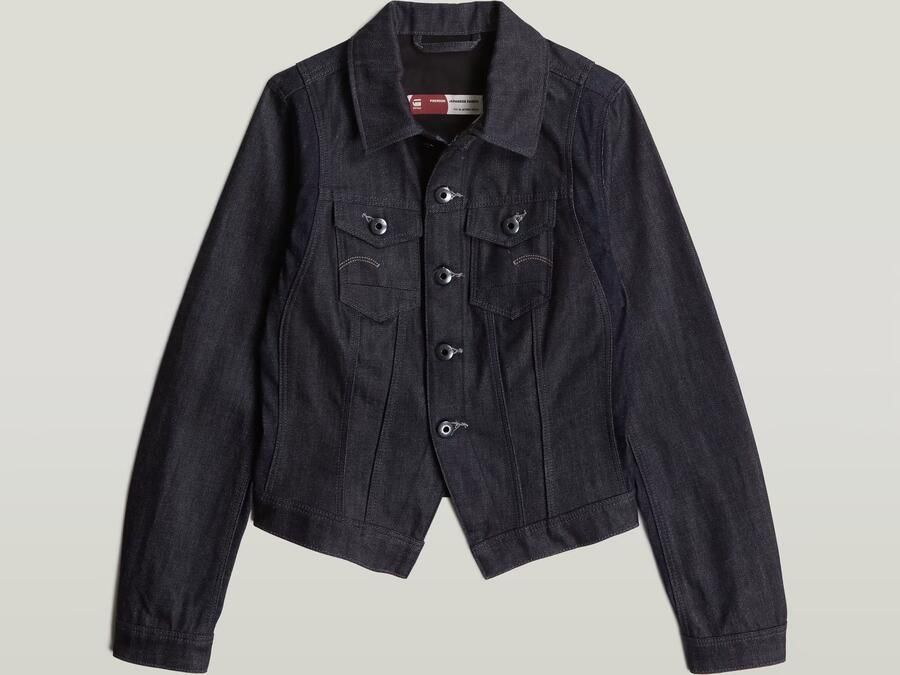 G-Star RAW Pitched Hem Slim Jack Donkerblauw Dames - Foto 3