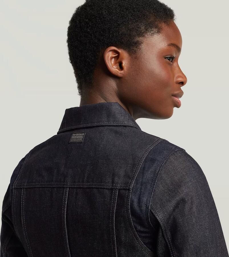 G-Star RAW Pitched Hem Slim Jack Donkerblauw Dames - Foto 2