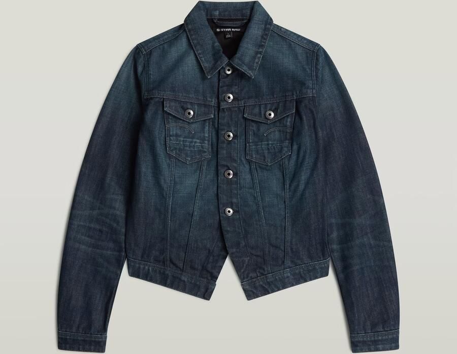 G-Star RAW Pitched Hem Slim Jack Donkerblauw Dames - Foto 4