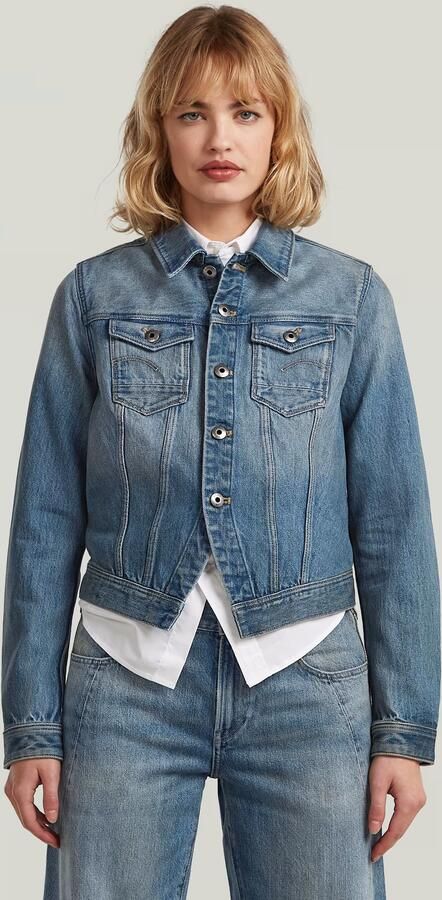 G-Star RAW Pitched Hem Slim Jack Lichtblauw Dames