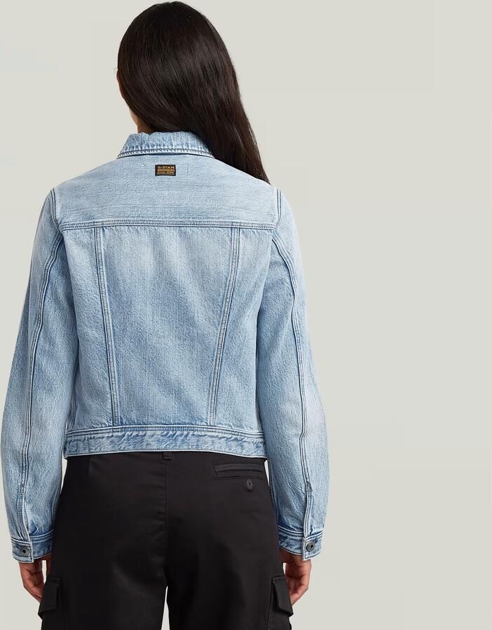 G-Star Raw Slim fit jeansjack van katoenmix met borstzakken - Foto 6