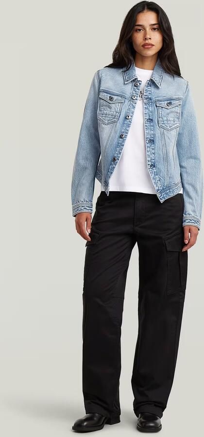 G-Star Raw Slim fit jeansjack van katoenmix met borstzakken - Foto 10
