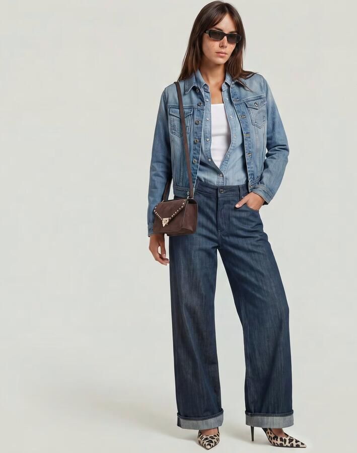 G-Star RAW Pitched Hem Slim Jack Lichtblauw Dames - Foto 5
