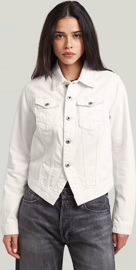 G-Star RAW Pitched Hem Slim Jack Wit Dames