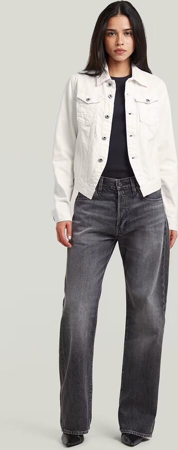 G-Star RAW Pitched Hem Slim Jack Wit Dames - Foto 7