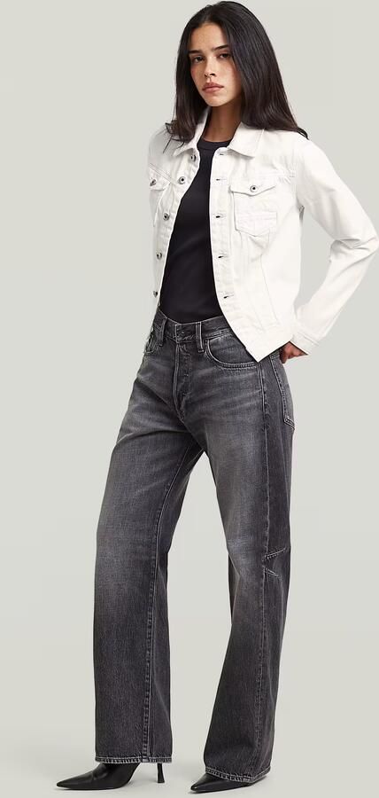 G-Star RAW Pitched Hem Slim Jack Wit Dames - Foto 6