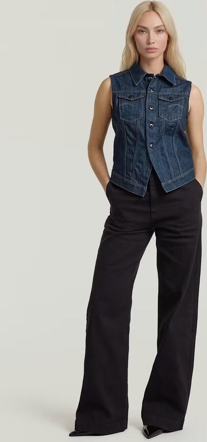 G-Star RAW Pitched Hem Slim Neo Raw Vest Donkerblauw Dames - Foto 5