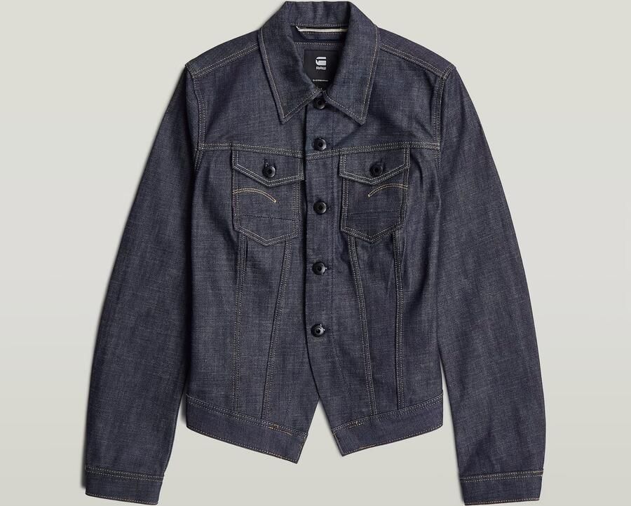 G-Star RAW Pitched Hem Slim Selvedge Jack Donkerblauw Dames