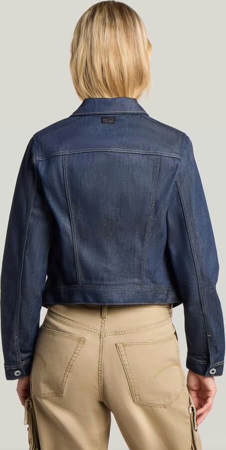 G-Star RAW Pitched Hem Slim Selvedge Jack Donkerblauw Dames - Foto 5