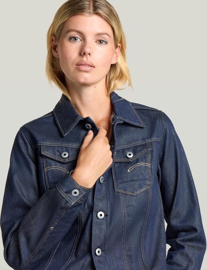 G-Star RAW Pitched Hem Slim Selvedge Jack Donkerblauw Dames - Foto 4