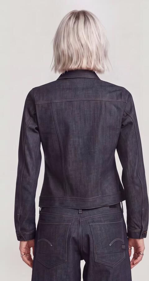 G-Star RAW Pitched Hem Slim Selvedge Jack Donkerblauw Dames - Foto 6