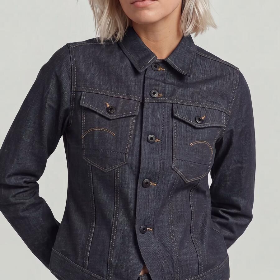 G-Star RAW Pitched Hem Slim Selvedge Jack Donkerblauw Dames - Foto 3