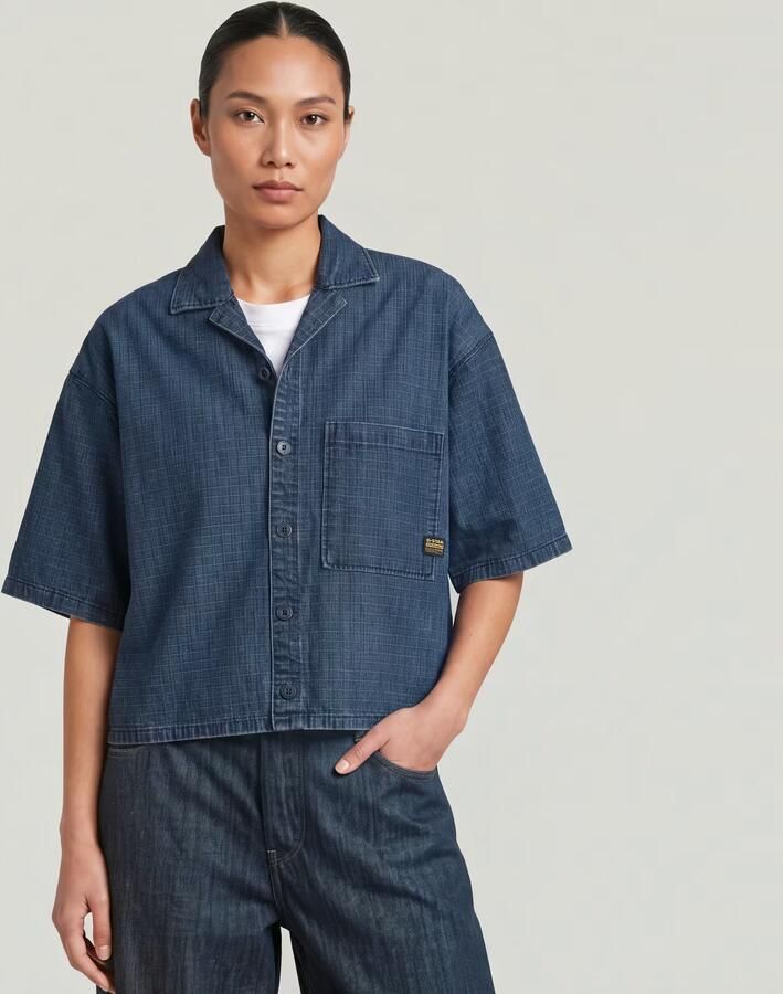 G-Star Raw Relaxed fit jeansblouse met borstzak - Foto 3