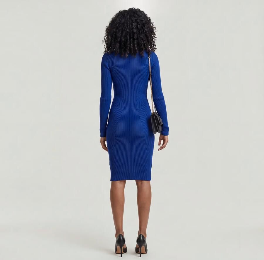 G-Star RAW Plated Slim Gebreide Jurk Meerkleurig Dames - Foto 5