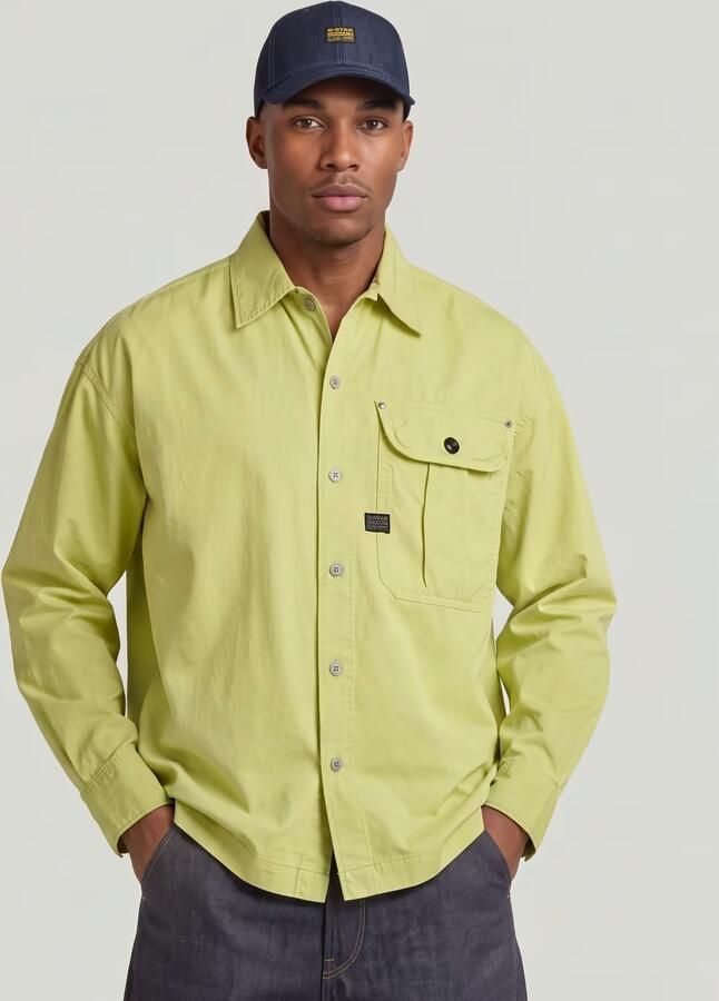 G-Star Raw Oversized fit vrijetijdsoverhemd met kentkraag - Foto 6