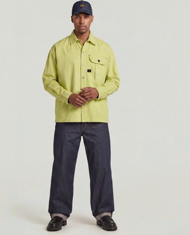 G-Star Raw Oversized fit vrijetijdsoverhemd met kentkraag - Foto 4