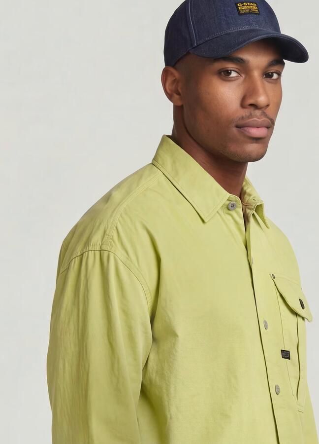 G-Star Raw Oversized fit vrijetijdsoverhemd met kentkraag - Foto 5