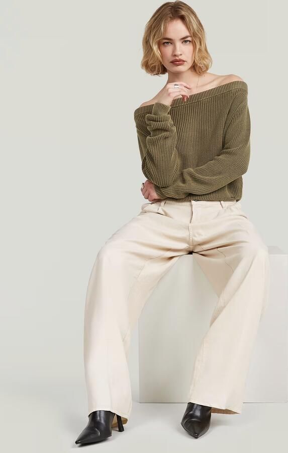 G-Star RAW Pleated Chino Beige Dames - Foto 5