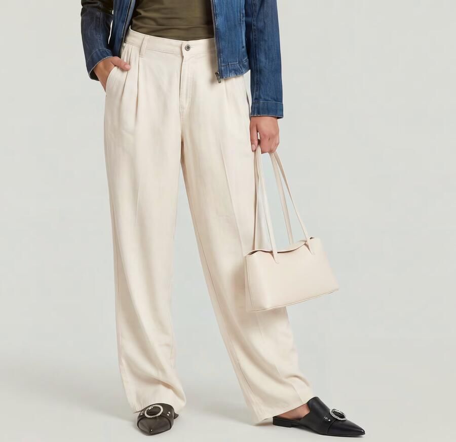 G-Star RAW Pleated Chino Beige Dames - Foto 4