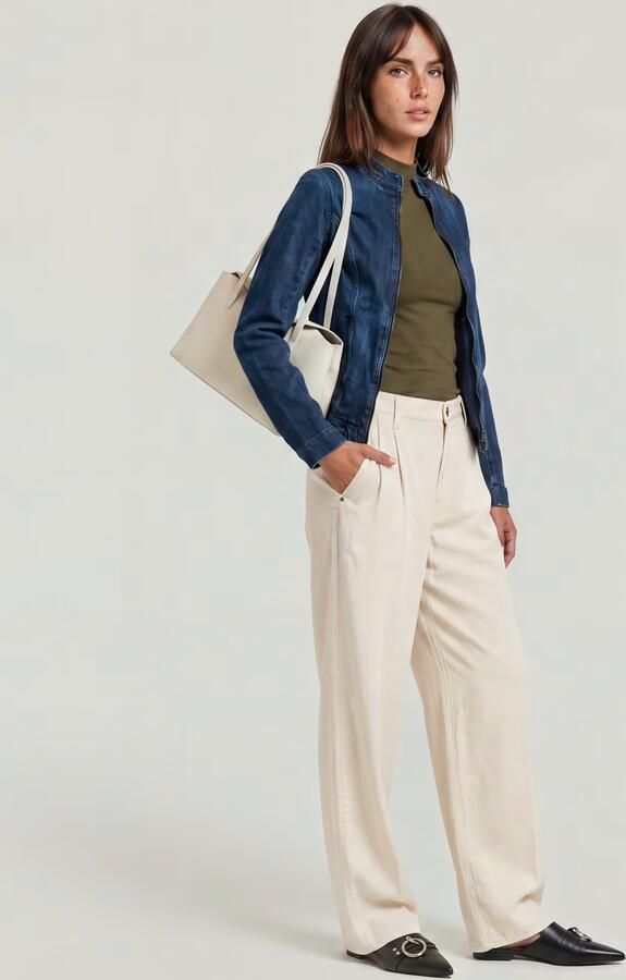 G-Star RAW Pleated Chino Beige Dames - Foto 6