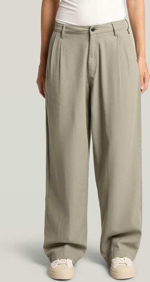 G-Star RAW Pleated Chino Groen Dames
