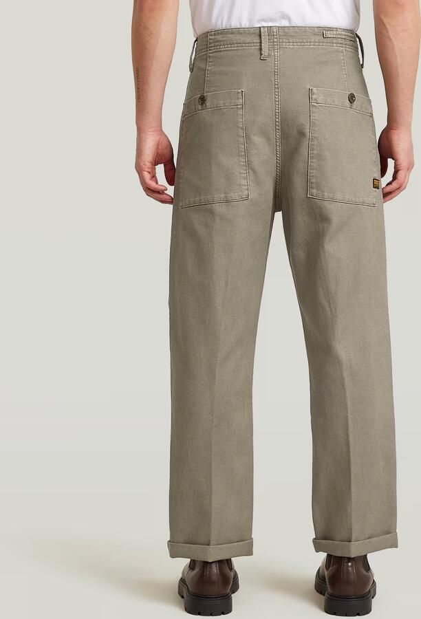 G-Star RAW Pleated Chino Relaxed Bruin Heren - Foto 5