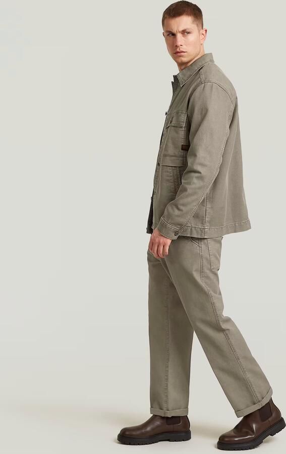 G-Star RAW Pleated Chino Relaxed Bruin Heren - Foto 6