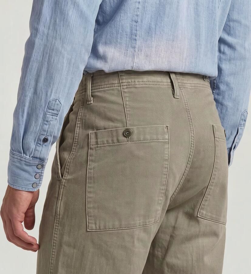 G-Star RAW Pleated Chino Relaxed Bruin Heren - Foto 5