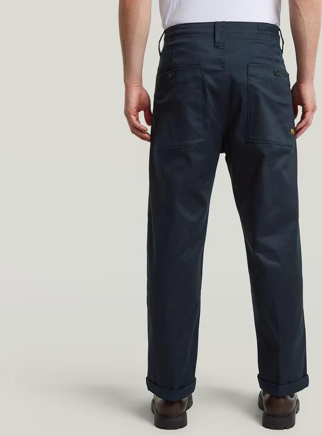 G-Star RAW Pleated Chino Relaxed Donkerblauw Heren - Foto 5