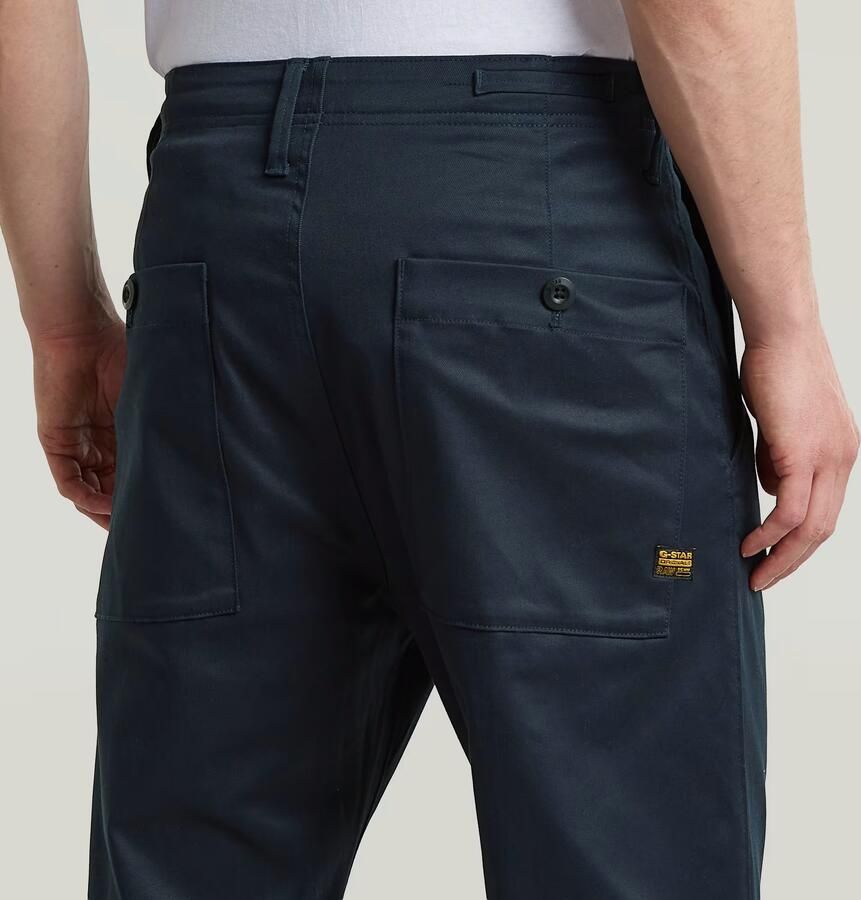 G-Star RAW Pleated Chino Relaxed Donkerblauw Heren - Foto 3