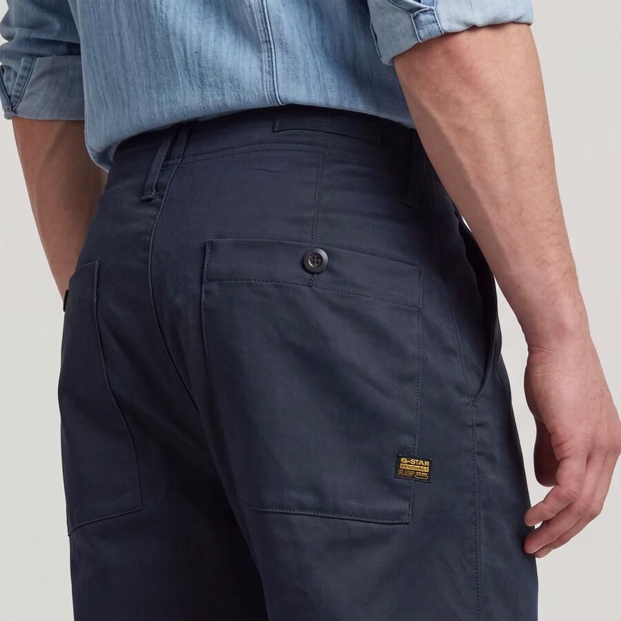 G-Star RAW Pleated Chino Relaxed Donkerblauw Heren - Foto 3