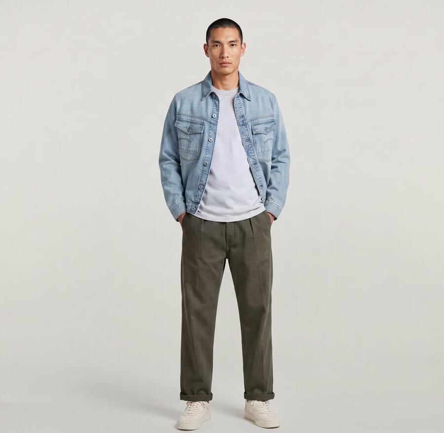 G-Star RAW Pleated Chino Relaxed Grijs Heren - Foto 3