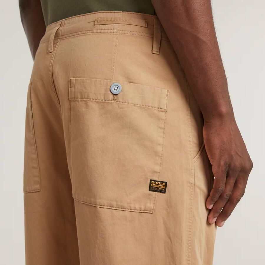 G-Star RAW Pleated Chino Relaxed Tapered Bruin Heren - Foto 4