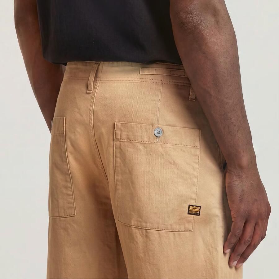 G-Star RAW Pleated Chino Relaxed Tapered Bruin Heren - Foto 6