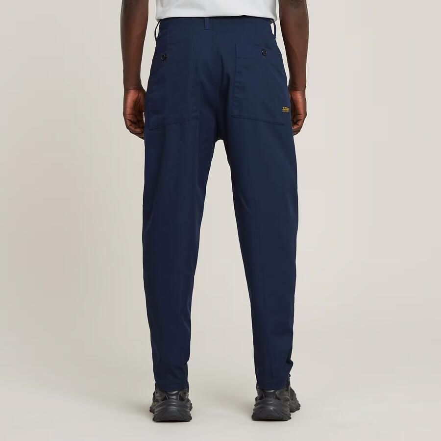 G-Star RAW Pleated Chino Relaxed Tapered Donkerblauw Heren