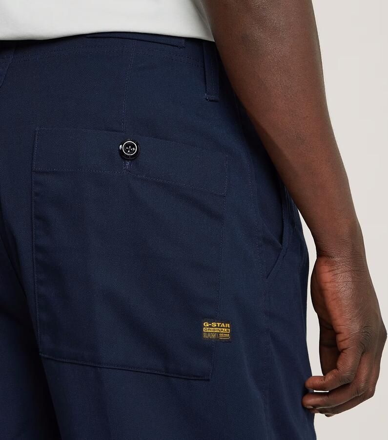 G-Star RAW Pleated Chino Relaxed Tapered Donkerblauw Heren - Foto 5