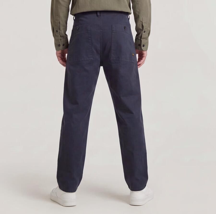 G-Star RAW Pleated Chino Relaxed Tapered Donkerblauw Heren - Foto 4