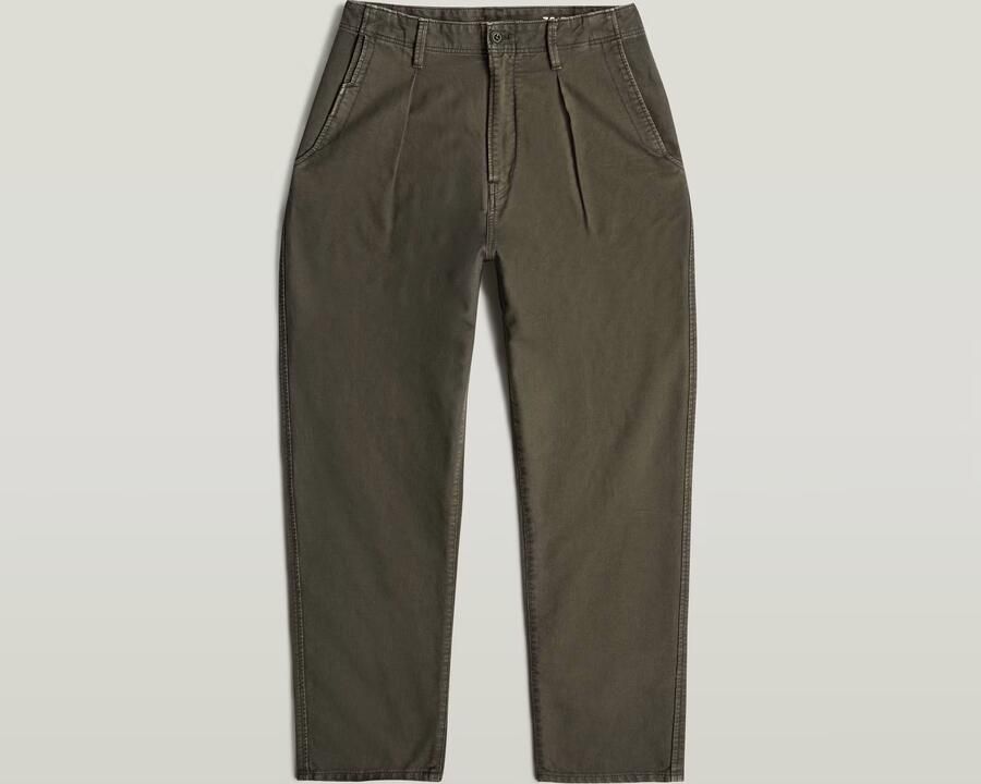 G-Star RAW Pleated Chino Relaxed Tapered Grijs Heren - Foto 4