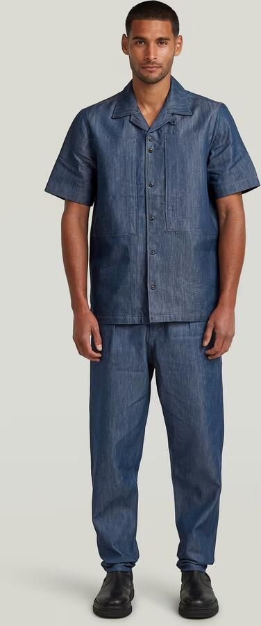 G-Star RAW Pleated Chino Relaxed Tapered Jeans Donkerblauw Heren - Foto 5