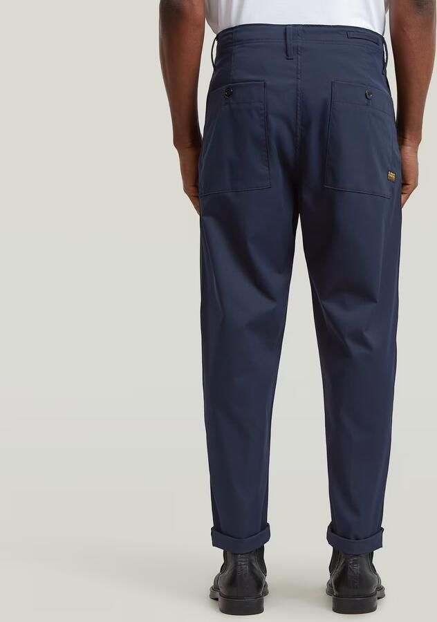 G-Star RAW Pleated Chino Relaxed Tapered Jeans Donkerblauw Heren - Foto 5