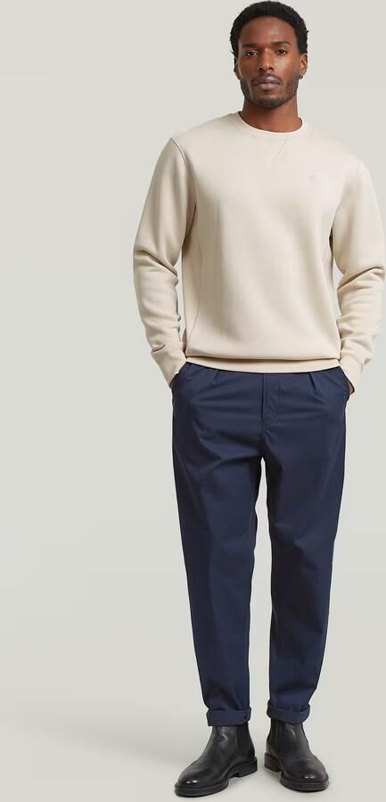 G-Star RAW Pleated Chino Relaxed Tapered Jeans Donkerblauw Heren - Foto 6