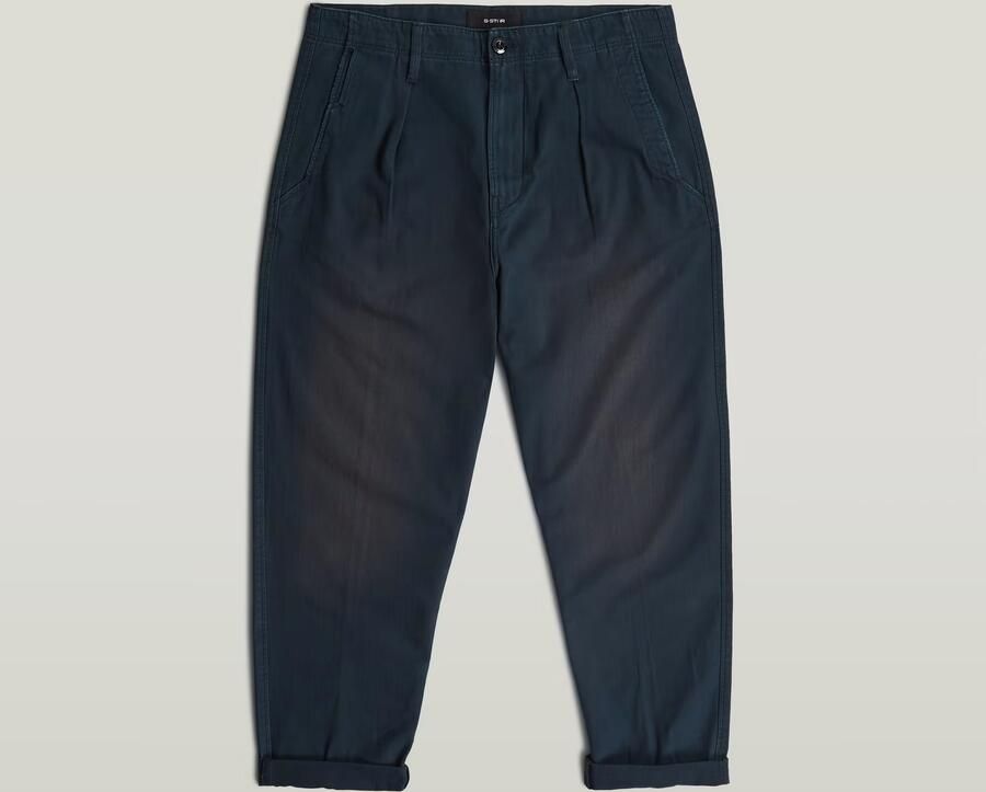 G-Star RAW Pleated Chino Relaxed Tapered Jeans Donkerblauw Heren - Foto 5