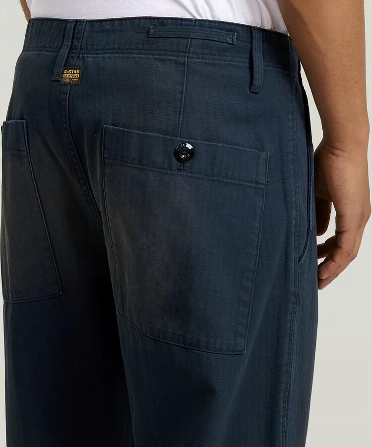 G-Star RAW Pleated Chino Relaxed Tapered Jeans Donkerblauw Heren - Foto 4