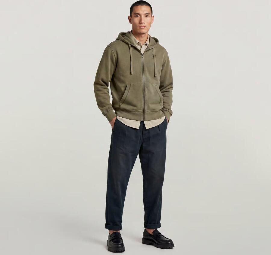 G-Star RAW Pleated Chino Relaxed Tapered Jeans Donkerblauw Heren - Foto 6