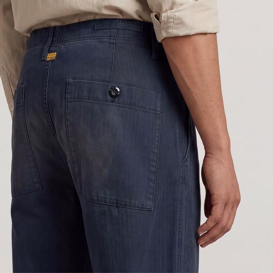 G-Star RAW Pleated Chino Relaxed Tapered Jeans Donkerblauw Heren - Foto 3