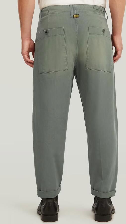 G-Star RAW Pleated Chino Relaxed Tapered Jeans Groen Heren - Foto 5
